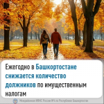 Ежегодно в Башкортостане снижается количество должников по имущественным налогам